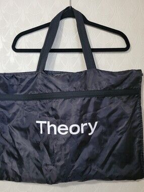 Theory Nylon Trifold Garment Bag Travel Storage 24” x 48” Carry On Top Handle